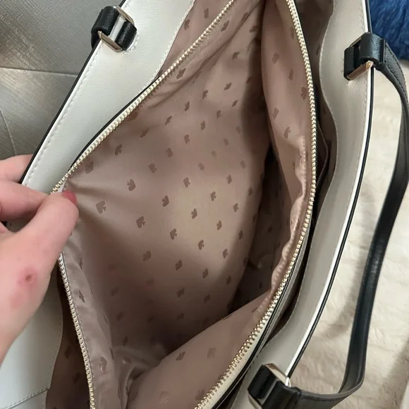 Kate Spade Beige Tote Bag- SEE ALL PHOTOS AND DESCRIPTION - Picture 9 of 11